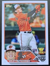 2023 TOPPS UPDATE SERIES ADLEY RUTSCHMAN ORIOLES #US180 ROOKIE DEBUT GOLD CUP