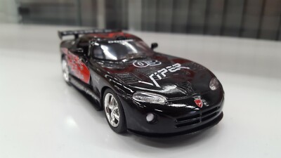 Dodge Viper Gts-R Schwarz Kinsmart Spielzeug Auto Modell 1/36 Maßstab Druckguss
