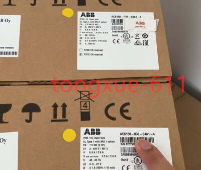 Brand new ABB ACS150-03E-04A1-4  Via FedEx or DHL