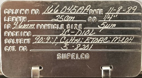 Supelco Supelcosil LC-Diol (58201) HPLC Column (25 cm × 4.6 mm x 5µm) - Picture 5 of 5
