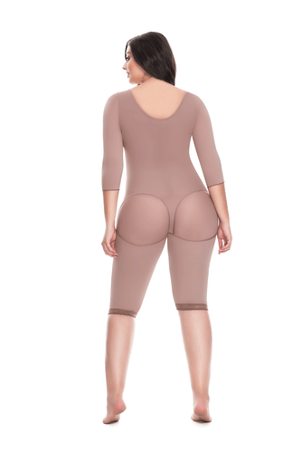 Faja Colombiana DPRADA 11008 Full Body Shaper to the Knee with Bra Post Surgery - Picture 4 of 5