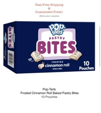 Pop-Tarts Frosted Cinnamon Roll Baked Pastry Bites, 10 Pouches