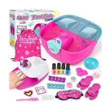 Golray Kid Foot Spa  Nail Kit, Girl Gift for 5 6 7 8-12 Year Old Toys Manicu...