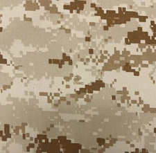 MARPAT DESERT USMC NY/CO TWILL Military Spec CAMO Apparel BY 1/2(0.5) YARD 66"W