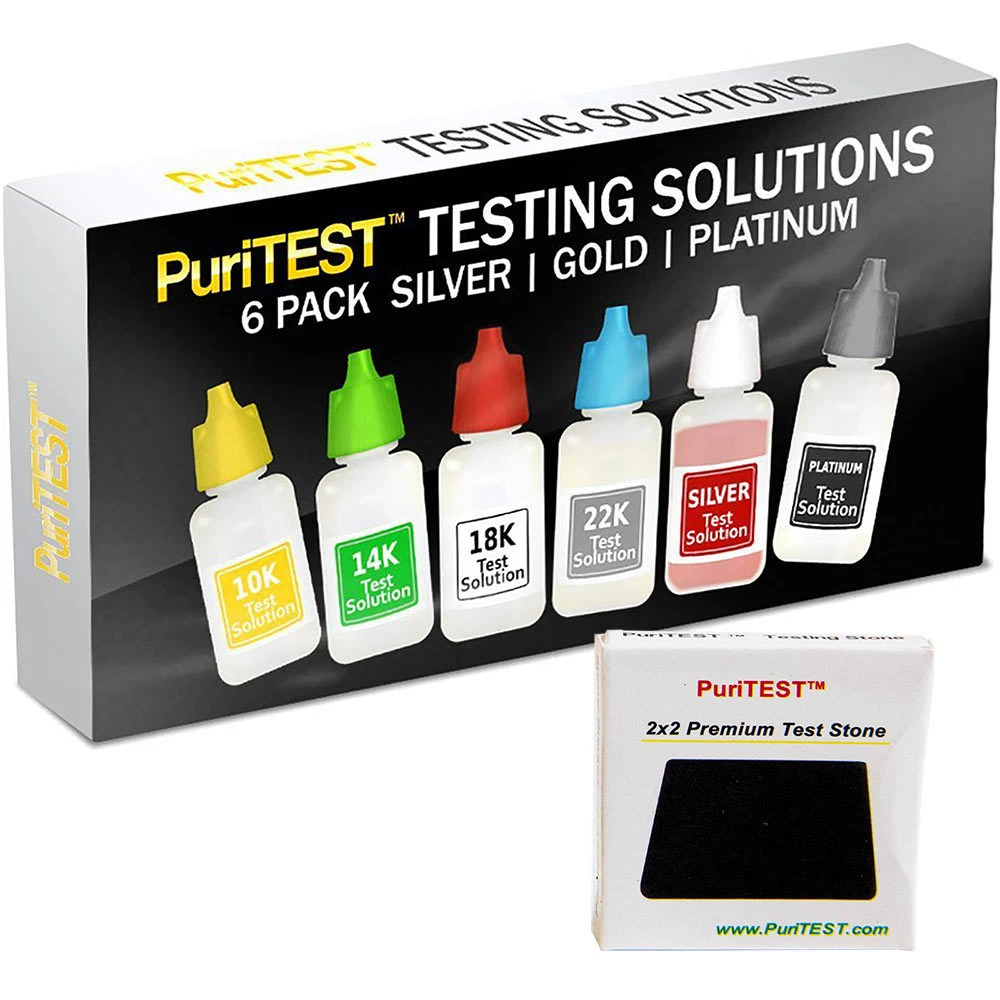 Precious Metals Testing Kit, GOLD, Silver, Platinum 10k 14k 18k 22k