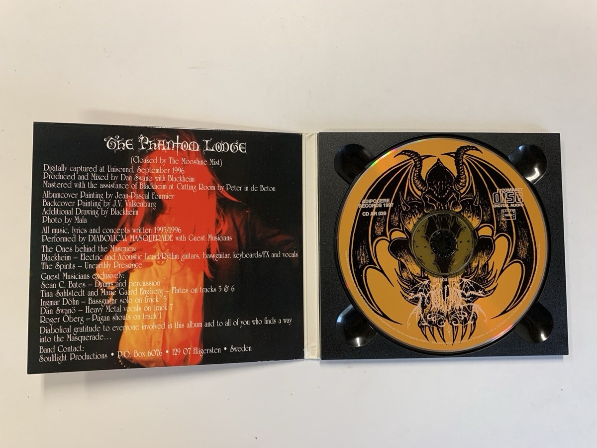 Diabolical Masquerade - The Phantom Lodge CD 1997 Adipocere