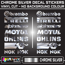 16 X Belly Pan Fairings Motorbike Track RACING STICKERS Sponsor Vinyl Decals