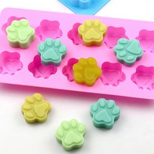DIY Silicone Dog Cat Animal Paw Pet Print Baking Mold Candy Cookie Jelly Moul SZ