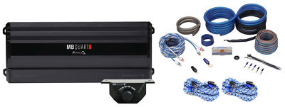 MB QUART FA2-900.5 900w Class Q1 5-Channel Car Amplifier+Bass Remote+Amp Kit