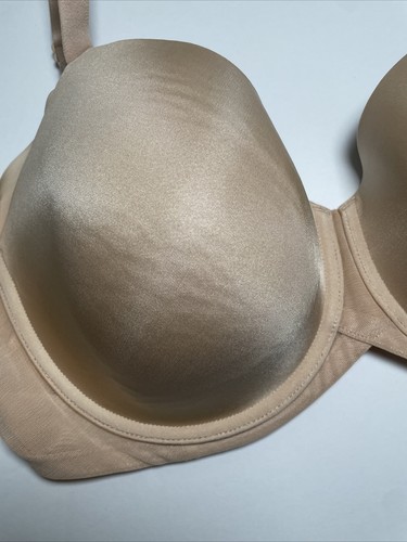 40D Bra By WACOAL 853281 Beige Ultimate Side Smoother Underwire Contour - Picture 6 of 12