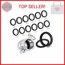 Outus 15 Pieces 2 Inch Camlock Gasket Fitting Cam Lock Hose Seal for Female Coup