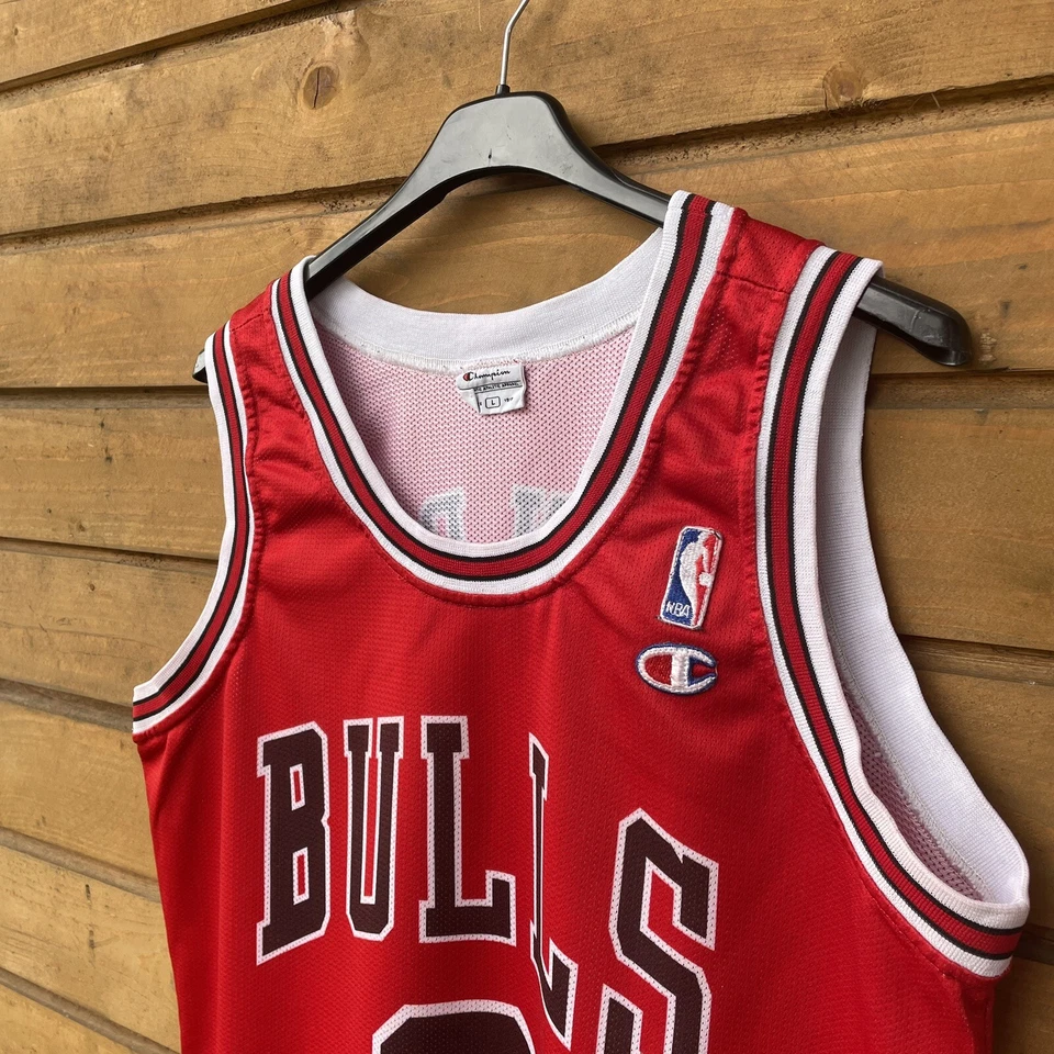 Винтажная футболка чемпиона Тайсона Чендлера No3 Chicago Bulls баскетбол НБА красная размер L - Изображение 4 из 4