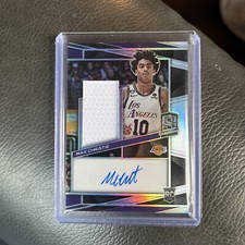 2022-23 Spectra Max Christie *177/199* Rookie Jersey Autographs LA Lakers