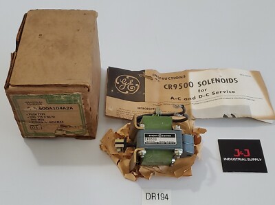 *NEW IN BOX* General Electric CR9500A104A2A Industrial Solenoid 600V +Warranty! 
