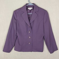 Pendleton Women’s Virgin 100% Wool Collar Blazer 6 Petite Purple Made in USA