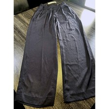 NWT Vince Wide Leg Cropped Pants Elastic Waist Pleated Front Cobalt XS