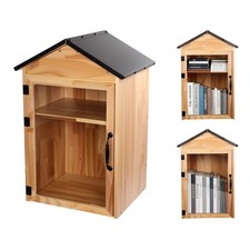 Outdoor Library Book Box, Multipurpose Little Library Box Outdoor