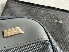 TUMI for Delta Airlines Amenity Kit Set 2 Bags Travel Toiletry Cosmetic Pouch