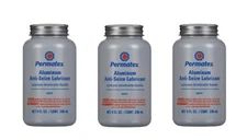 Permatex 80078 Anti-Seize Lubricant with Brush Top Bottle, 8 oz (3 PACK) Hi Temp