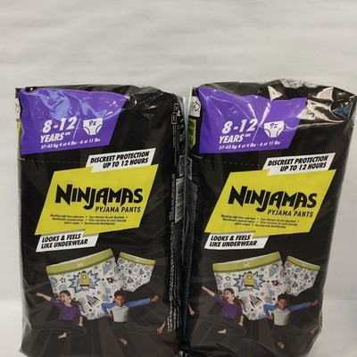 Pampers Schlafanzug Pyjamahose Unisex Herzen 8-12 Jahre 9 Stück Jumbo x 2er Pack