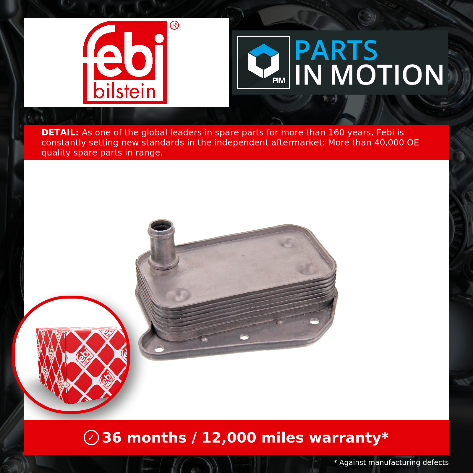FEBI 37743 OIL COOLER ENGINE OIL MAN - Image 9