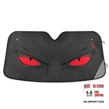 Evil Red Eyes Car Windshield Sun Shade Demonic 57 inch  31.5 inch multi 9