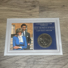 1981 Princess Diana And Prince Charles Commemorative Coin In Original Packaging