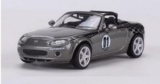 DCT 1/64 Scale Mazda MX-5 Race Car Grey Diecast Car Model Collection Toy gift