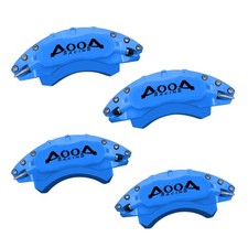 Aluminum Light Blue Caliper Covers w/ Black Lettering 15-23 Mustang EcoBoost