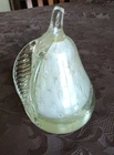 Vintage Murano Glass Gold Pear Paperweight