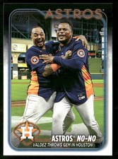 2024 Topps #329 Astros No-No: Valdez Throws Gem in Houston