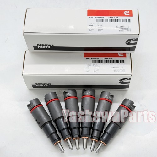 6X 3948529 Fuel injector Nozzles Cummins ISC 8.3L 4B3.9 B4.5 B5.9 ...
