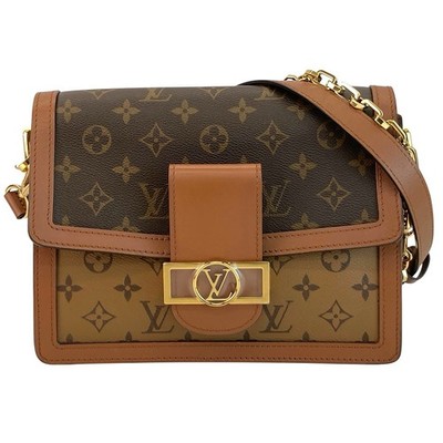 LOUIS VUITTON Dauphines 2WAY Chain Shoulder Bag M44391 Monogram reverse Used