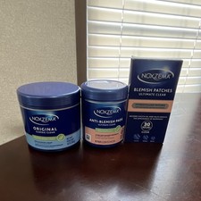 Noxzema Ultimate Clear Acne Set: 12oz Cleansing Cream, 90 Pads, 30 Patches