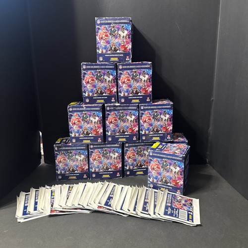 2025 Panini NFL Sticker & Card Collection Football Sealed 50 Pack Box