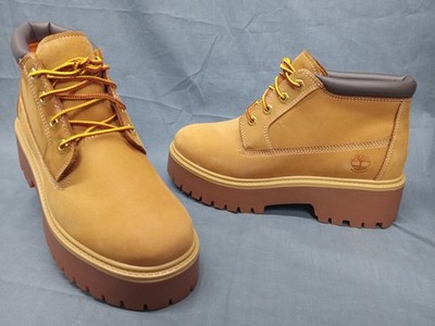 Timberland Stone Street (GS) Platform Boot Wheat Nubuck Girls Size 6 FLOOR MODEL