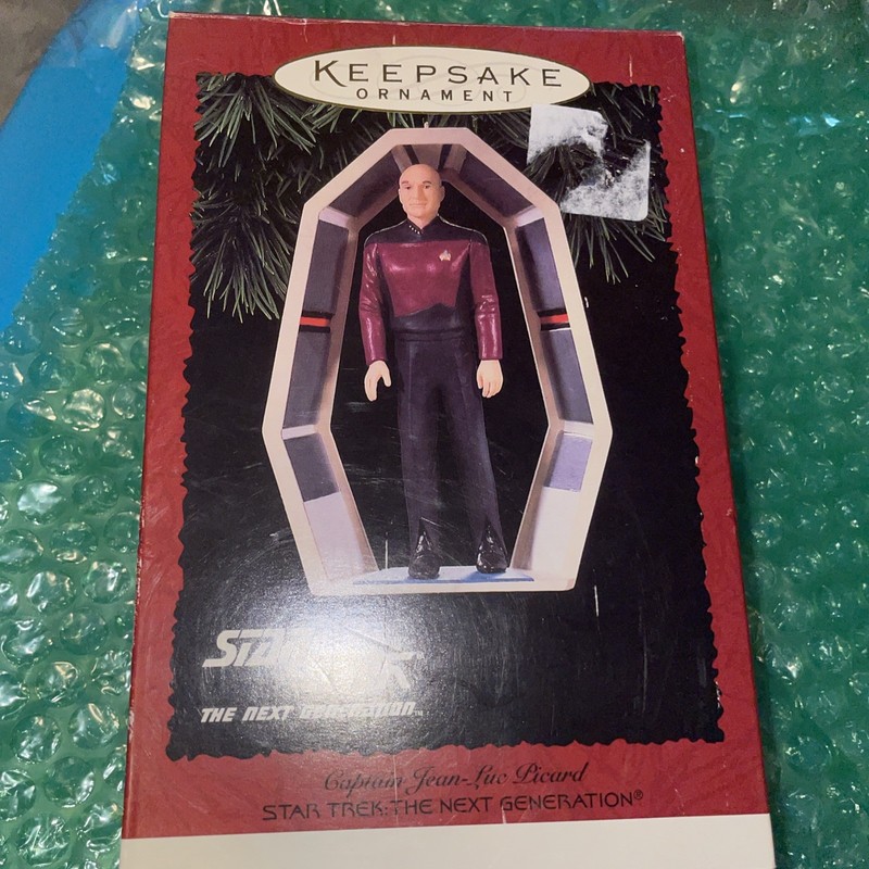 Star Trek Next Generation Captain Jean-Luc Picard Hallmark Ornament 1995