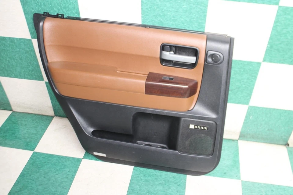 08-22 Sequoia Black Brown Rear Driver Side Left LH LR Door Trim Panel OEM OE WTY Foto 2 de 4