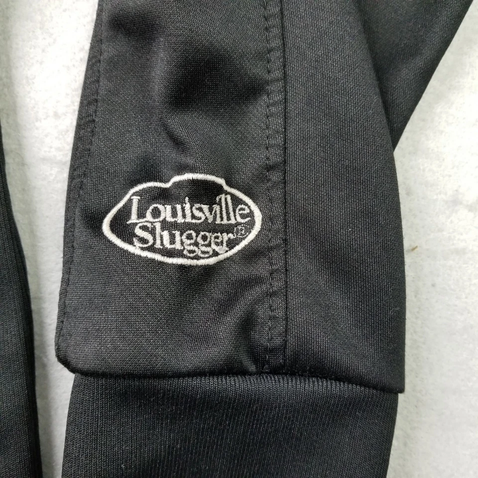 Camisa Louisville Slugger Para Hombre Talla Grande Negra Blanca Béisbol Calentamiento Manga Larga Foto 4 de 4
