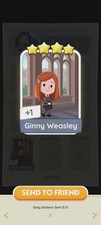 Ginny Weasley 4 STAR STICKER AVAILABLE HARRY POTTER ALBUM