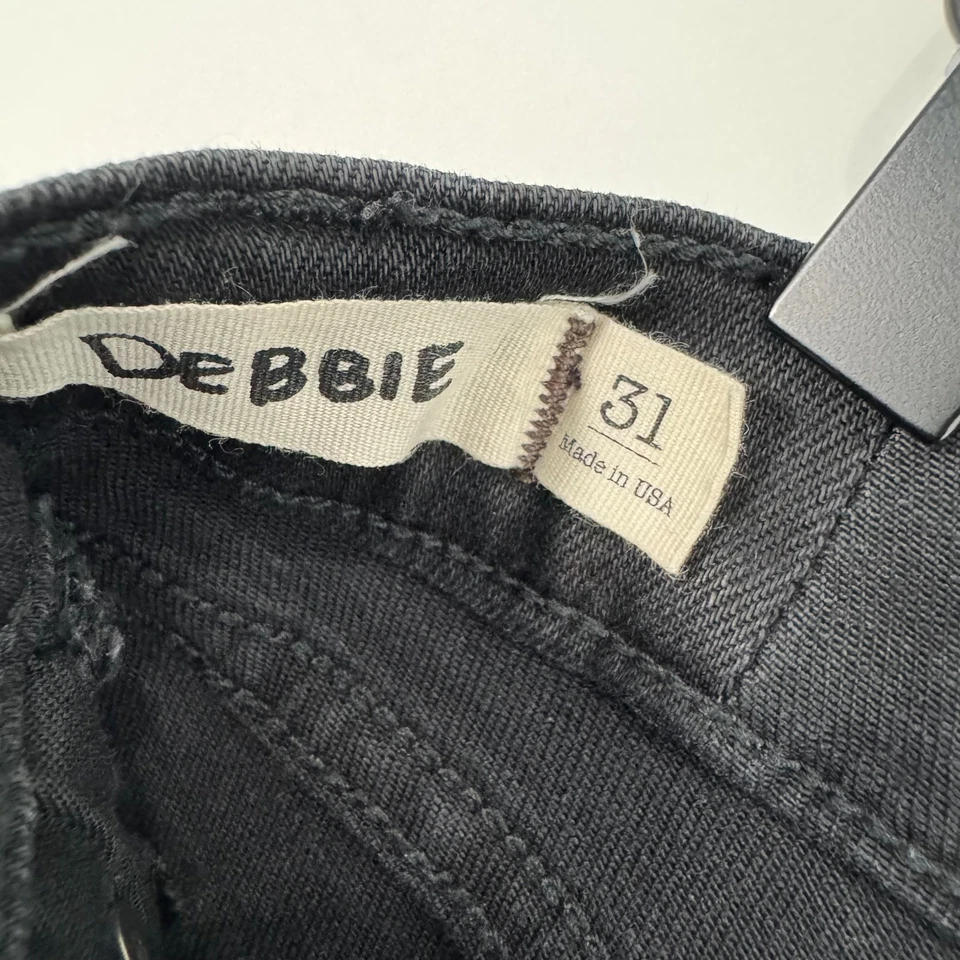 Jeans skinny cravejado têxtil Elizabeth and James Debbie preto feminino tamanho 31 - Imagem 4 de 4