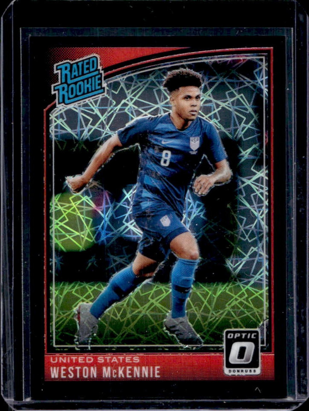 2018 Donruss Weston McKennie Optic Black Velocity Rated Rookie #5/25 USA