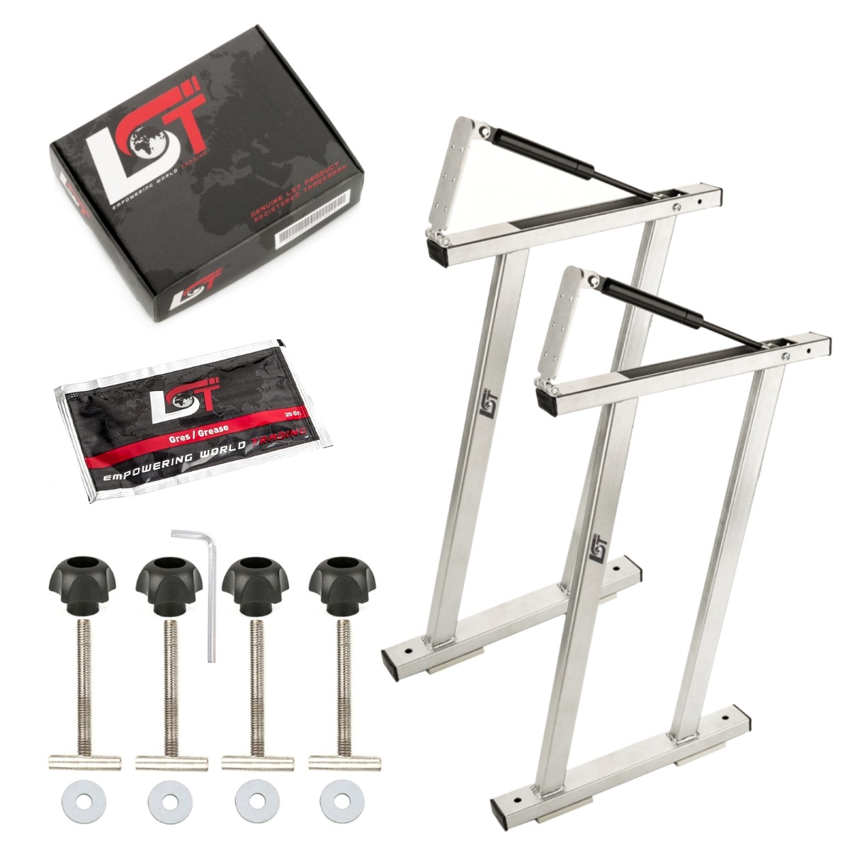 2x Rails Flexboard Fat Hinge Damper Silver for MERCEDES V-Class W447