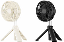 Portable Night Lamp Camping Fan Rechargeable USB Outdoor Camping Fan Cream