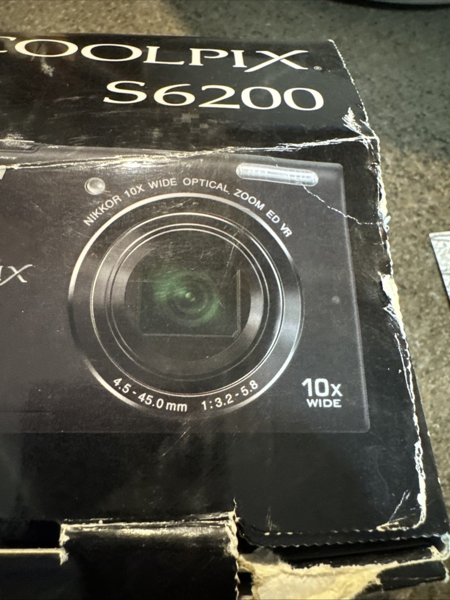 Nikon Coolpix S6200 16MP Digital Camera - 10x optical zoom