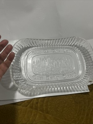 Bread Tray a Shannon Crystal Designs of Ireland Give Us This Day Our Daily Bread