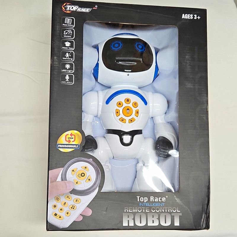 Top Race Intelligent Remote Control Robot Toy w/ Remote, TRP2, Ages 3+