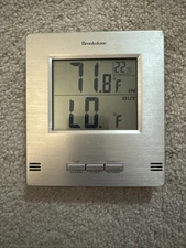Brookstone Digital Thermometer Hygrometer Indoor/Outdoor Temp & Humidity Monitor