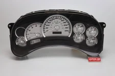 US Speedo Silver Silverado/Sierra Gauge Face for Clusters 03-05 2500/3500 Diesel