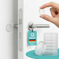 TüRstopper Wand Selbstklebend Transparent [12 StüCk] – 20Mm Breite TüRpuffer Wan